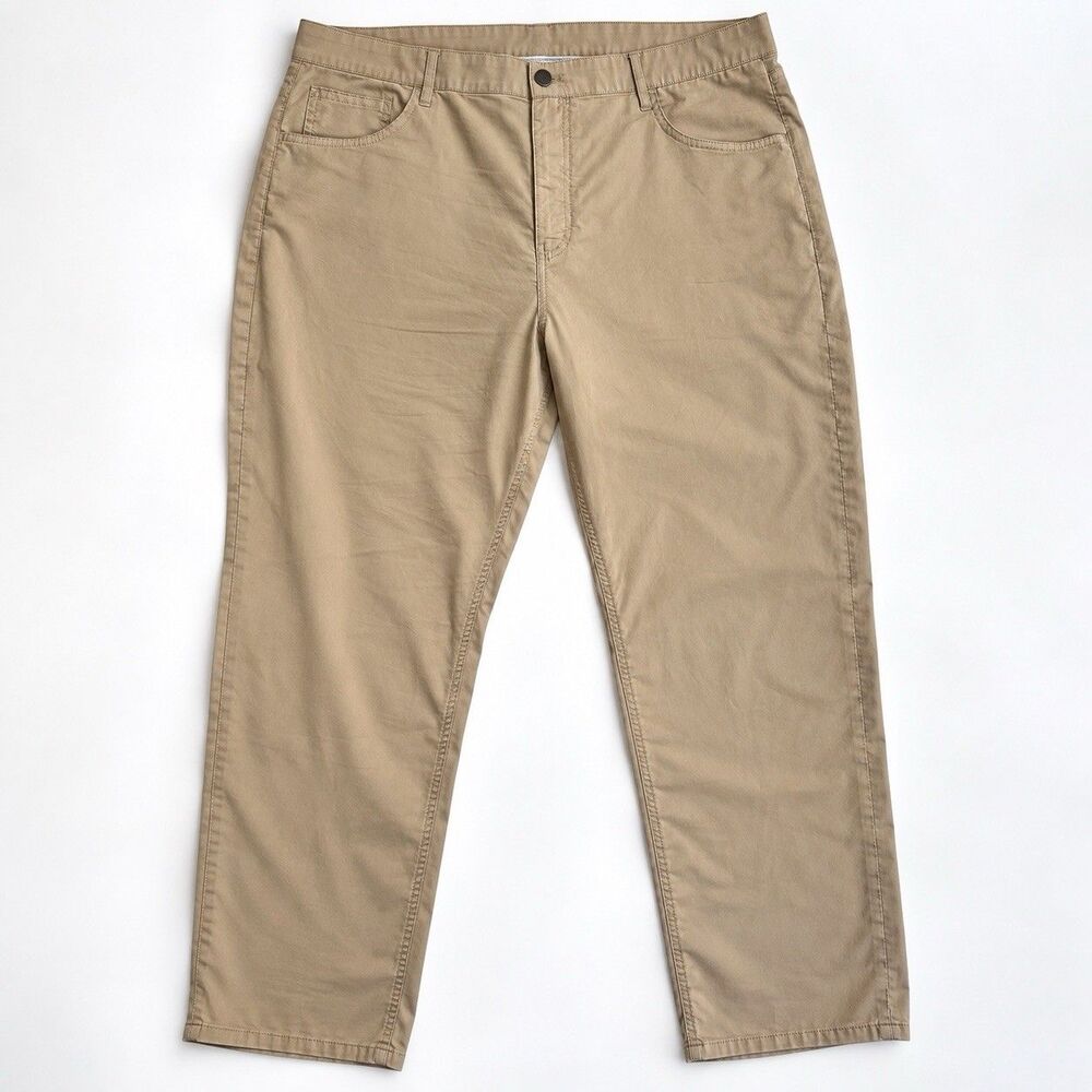 Faherty Reserve Movement 5-Pocket Pants Khaki Stretch Performance Men's 40x32